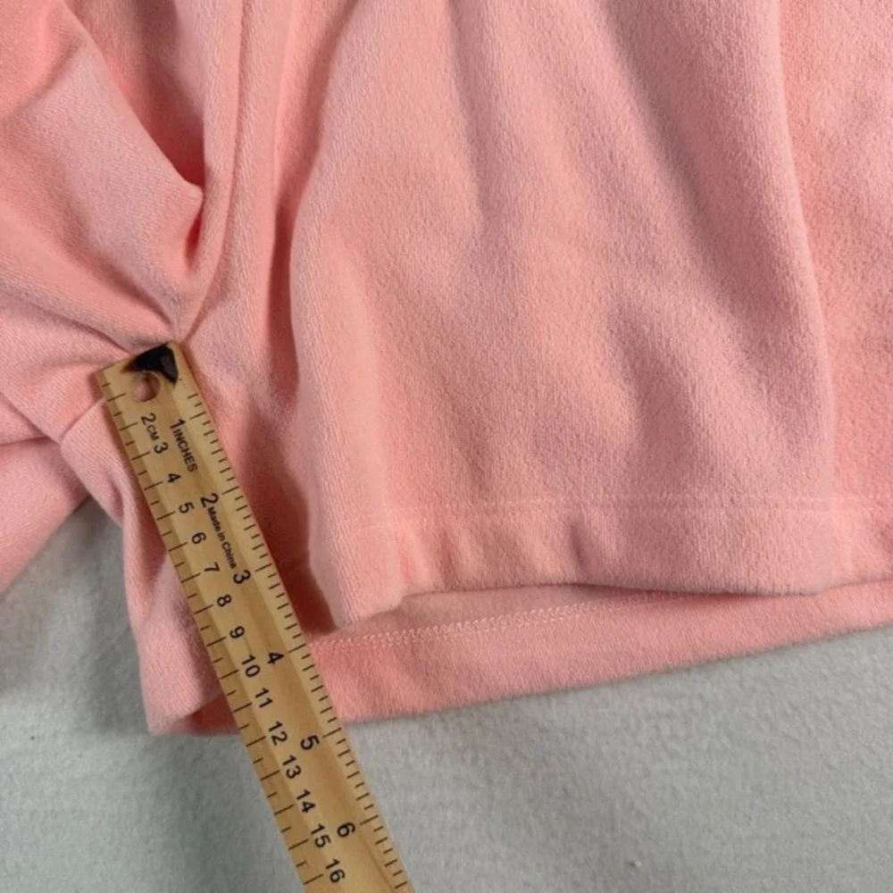 Dudley Stephens Terry Cloth Matching Set Womens M‎ Pink Resort Lounge Shorts Set